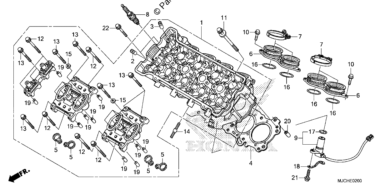 Diagrama de CYLINDER HEAD