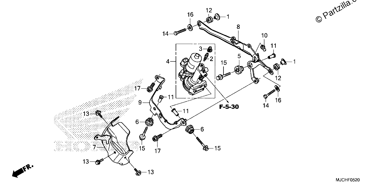 Diagrama de FRONT POWER UNIT