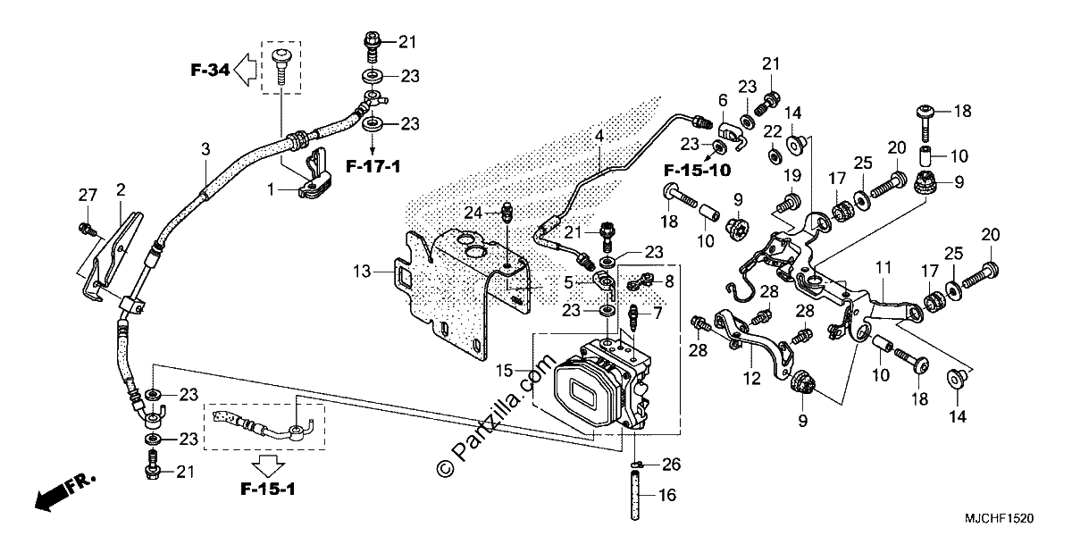 Diagrama de REAR VALVE UNIT