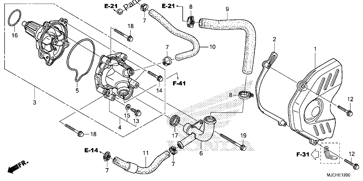 Diagrama de WATER PUMP