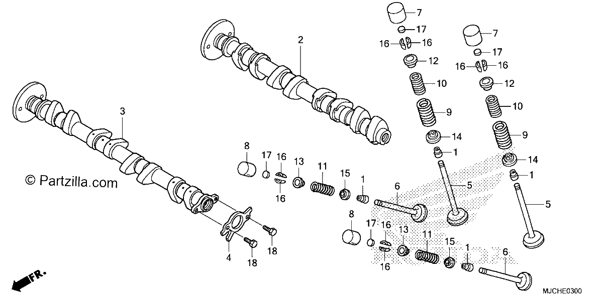 Diagrama de CAMSHAFT VALVE