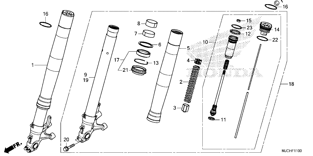 Diagrama de FRONT FORK