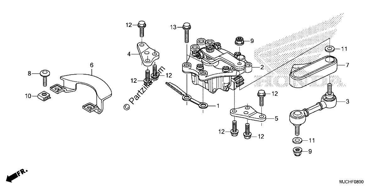 Diagrama de STEERING DAMPER