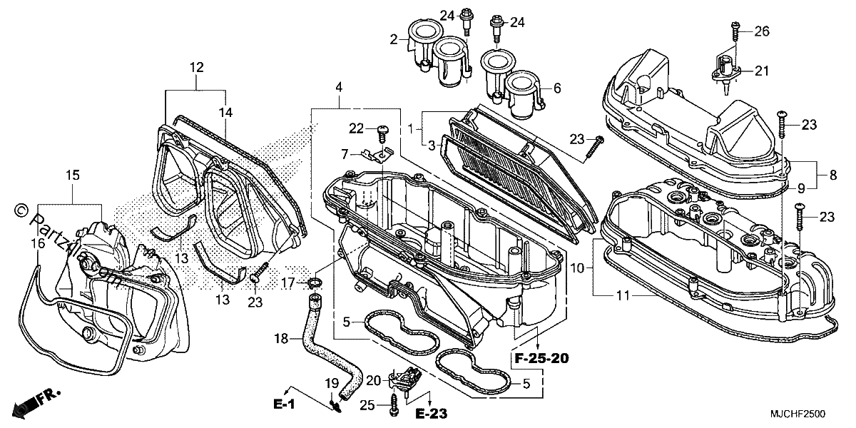 Diagrama de AIR CLEANER