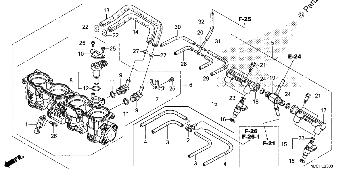 Diagrama de THROTTLE BODY