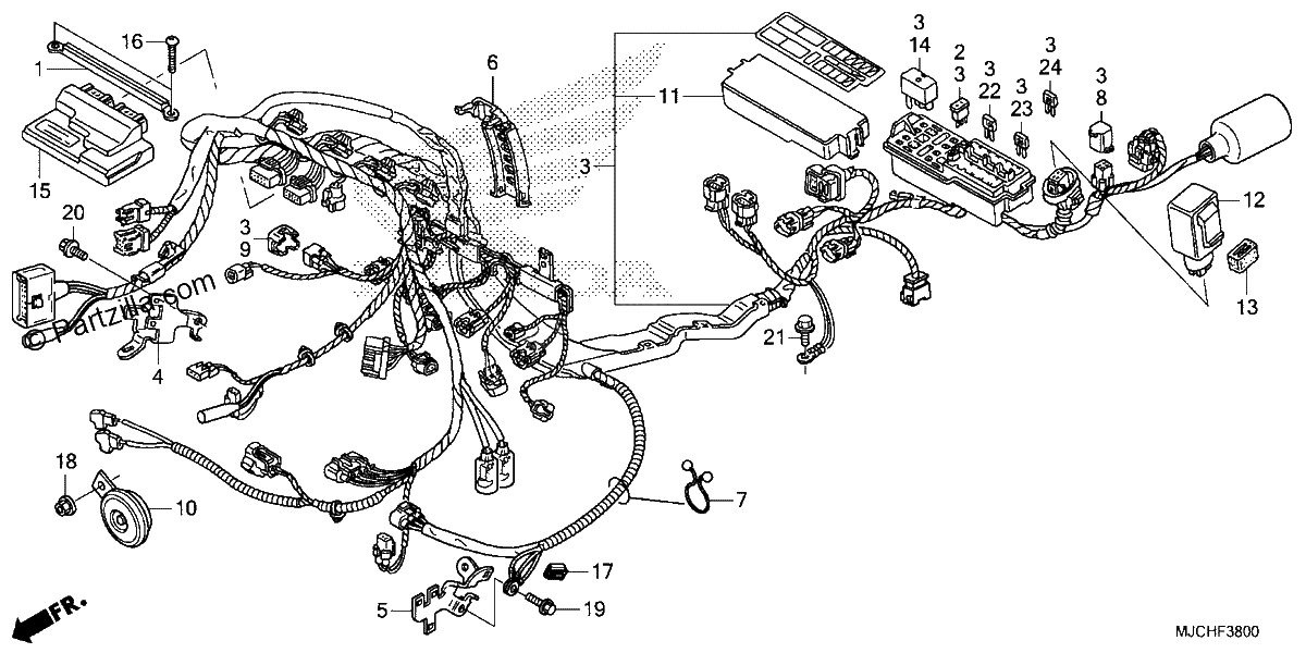 Diagrama de WIRE HARNESS