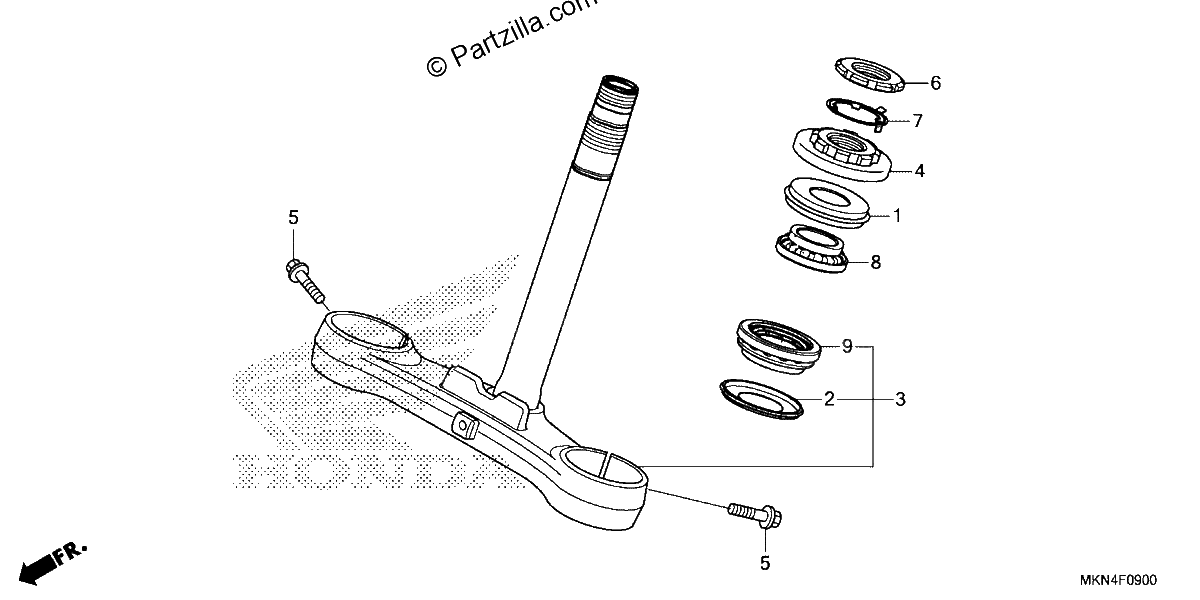 Diagrama de STEERING STEM