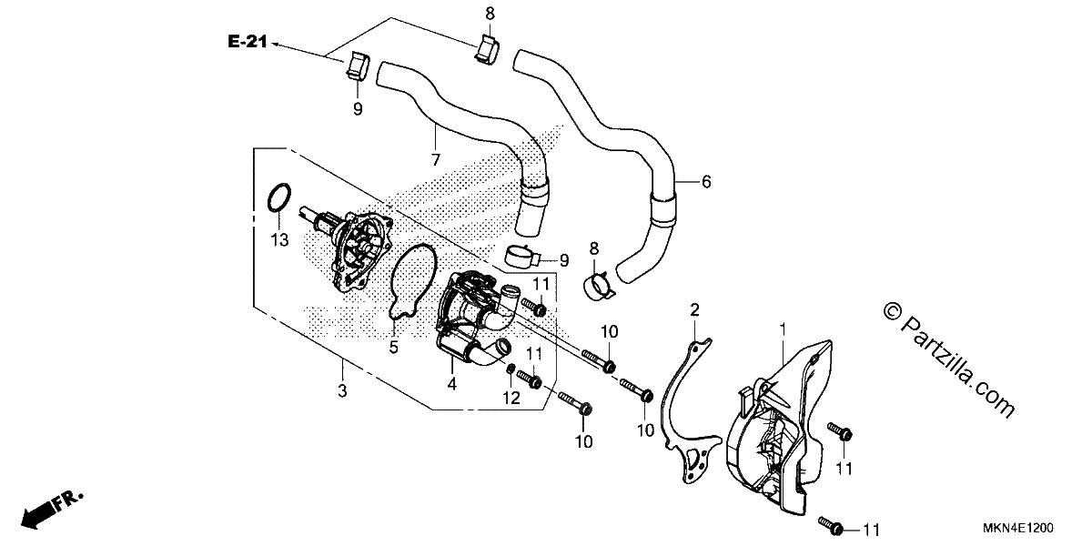 Diagrama de WATER PUMP