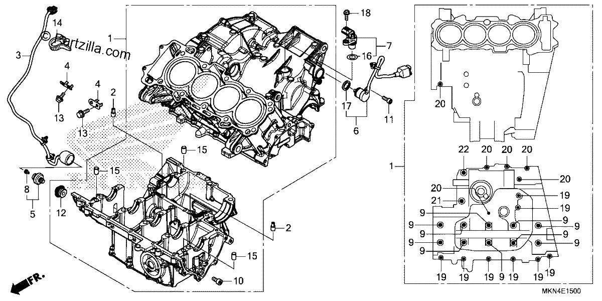 Diagrama de CRANKCASE