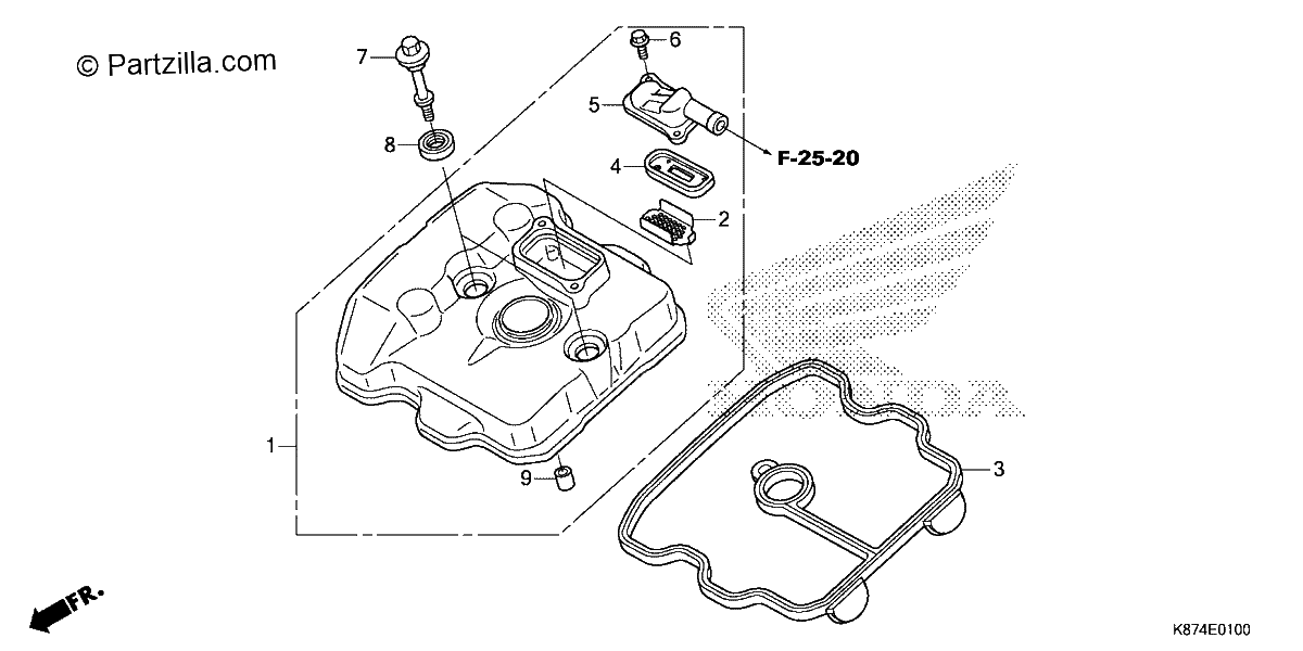 Diagrama de CYLINDER HEAD COVER