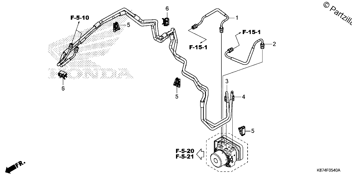 Diagrama de BRAKE PIPE