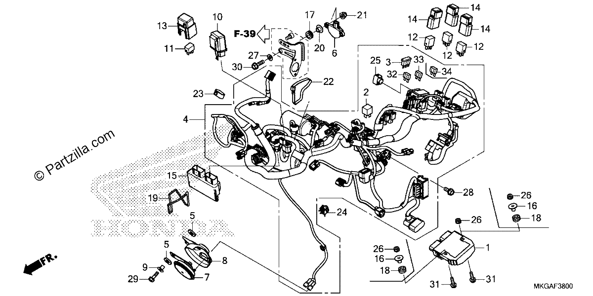 Diagrama de WIRE HARNESS