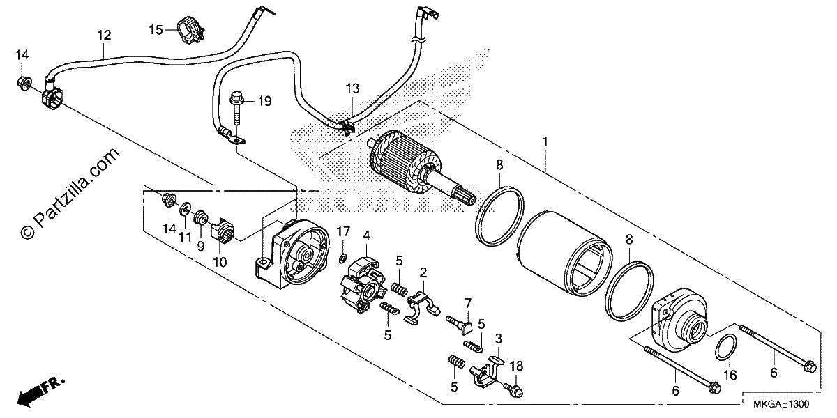 Diagrama de STARTER MOTOR
