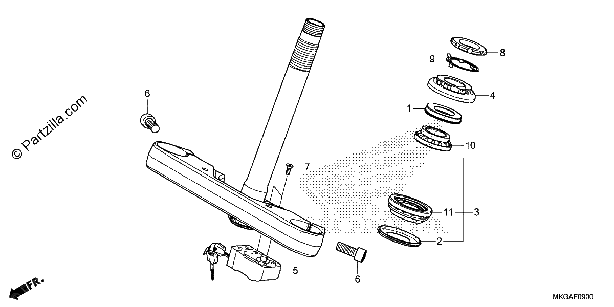 Diagrama de STEERING STEM