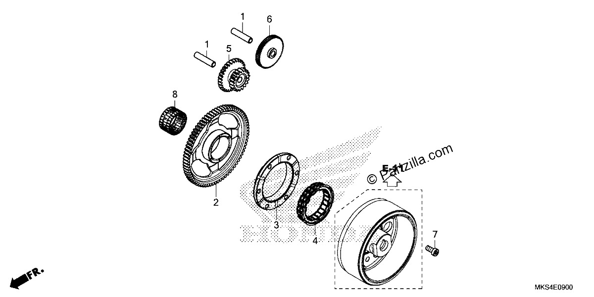Diagrama de STARTING CLUTCH