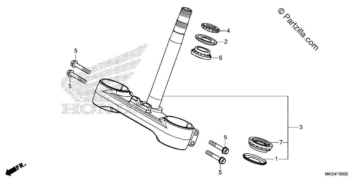 Diagrama de STEERING STEM