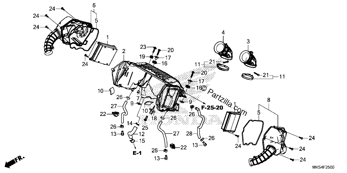 Diagrama de AIR CLEANER