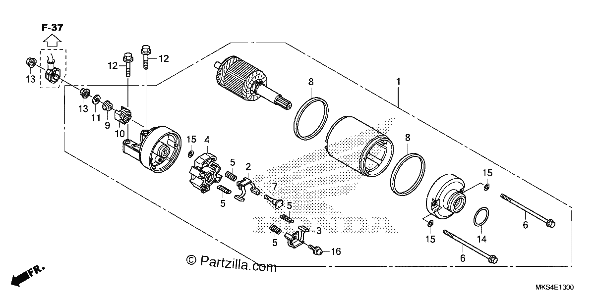 Diagrama de STARTER MOTOR
