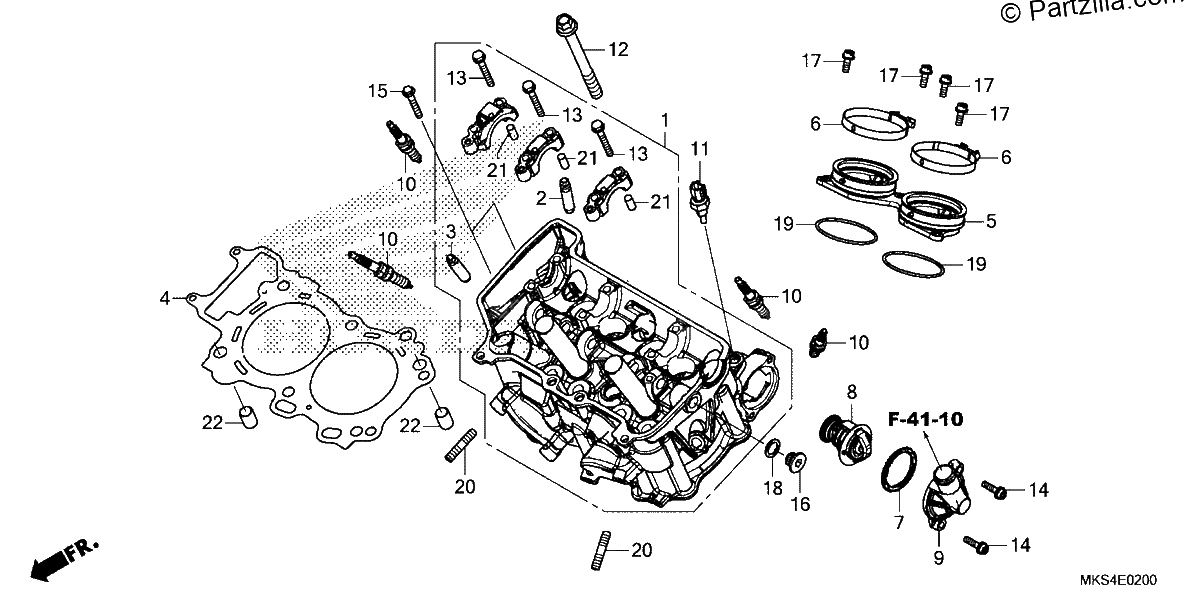 Diagrama de CYLINDER HEAD