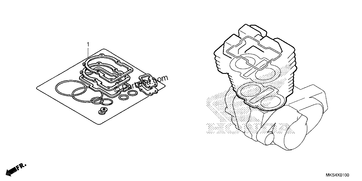 Diagrama de GASKET KIT A