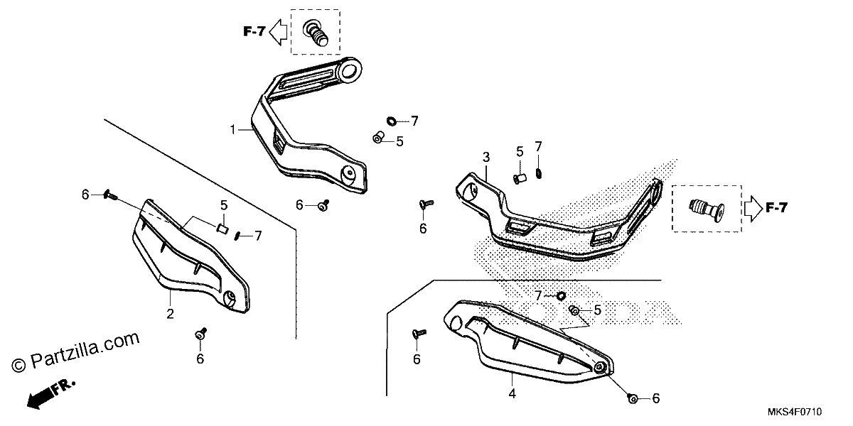 Diagrama de KNUCKLE GUARD