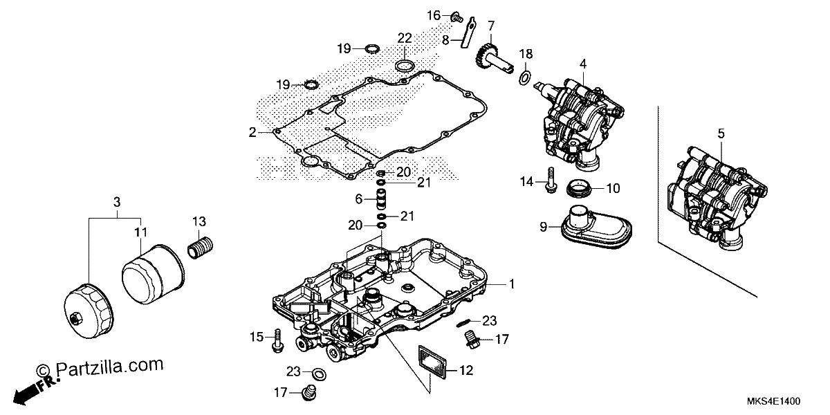 Diagrama de OIL PAN OIL PUMP