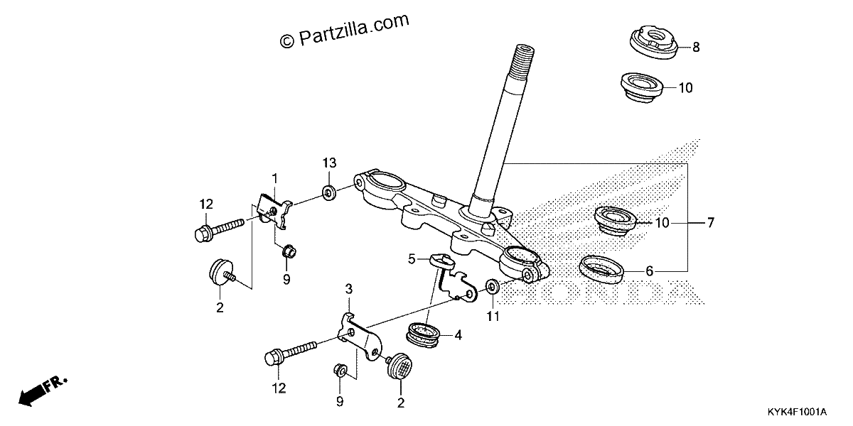 Diagrama de STEERING STEM 2