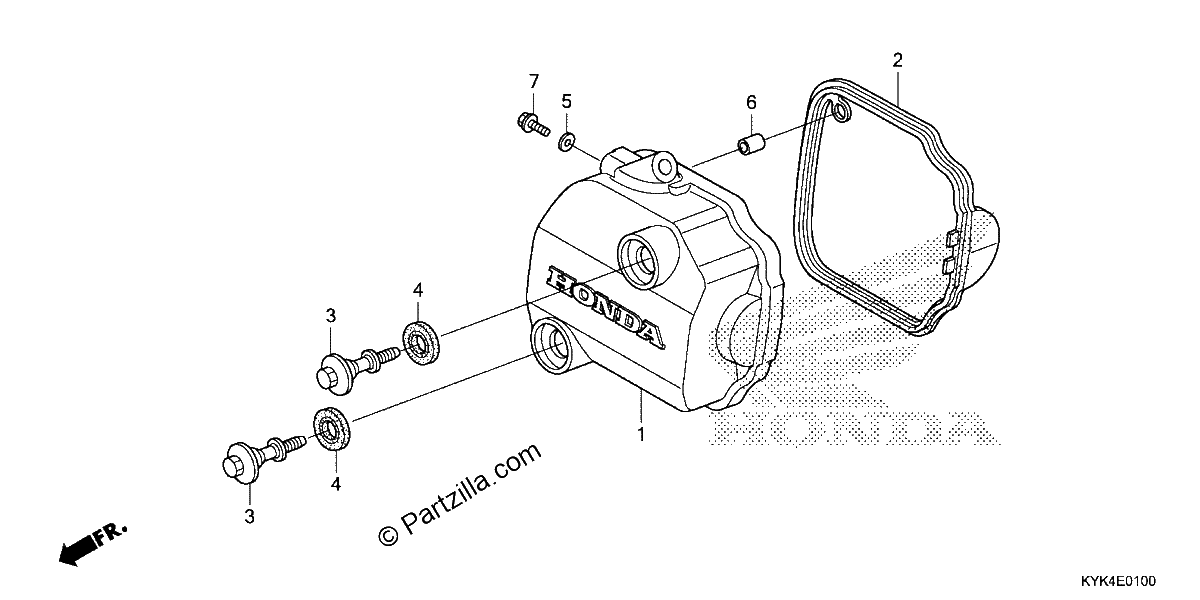 Diagrama de CYLINDER HEAD COVER