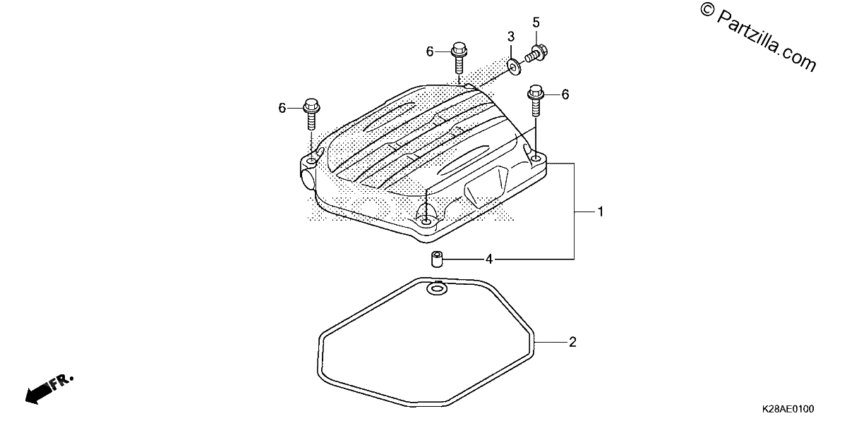 Diagrama de CYLINDER HEAD COVER