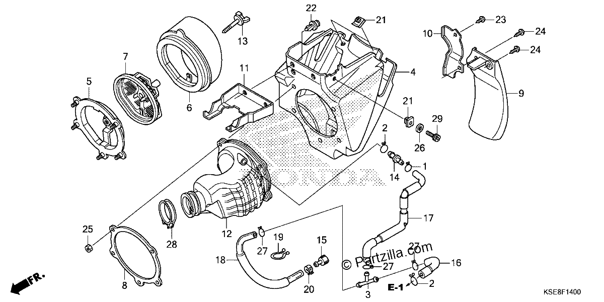 Diagrama de AIR CLEANER