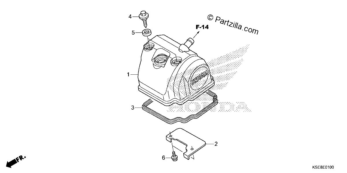 Diagrama de CYLINDER HEAD COVER
