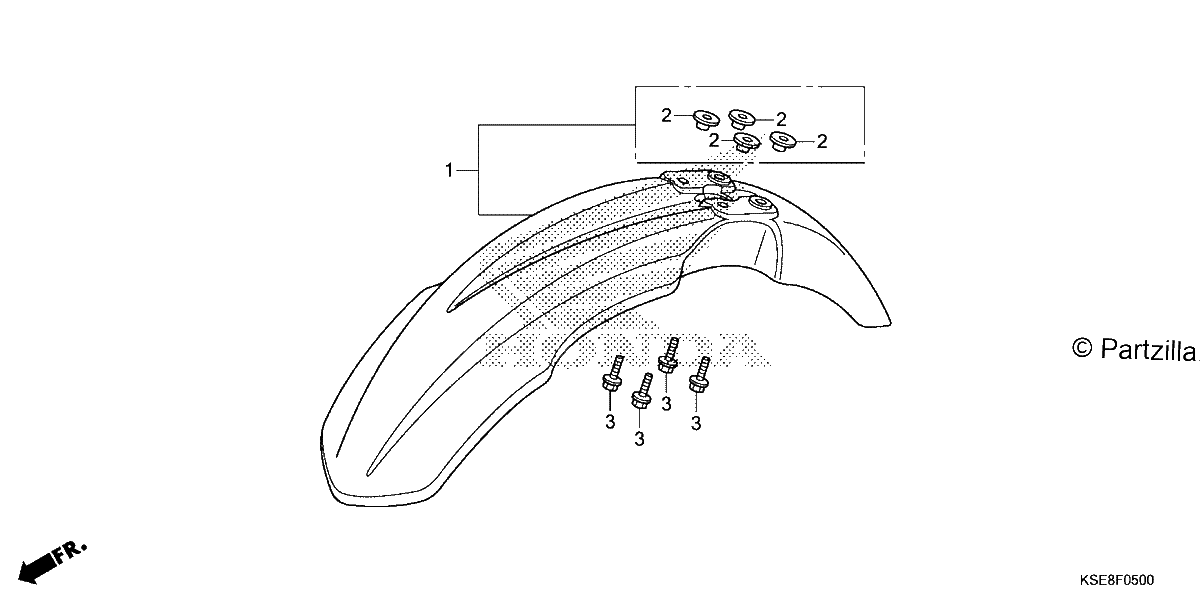 Diagrama de FRONT FENDER
