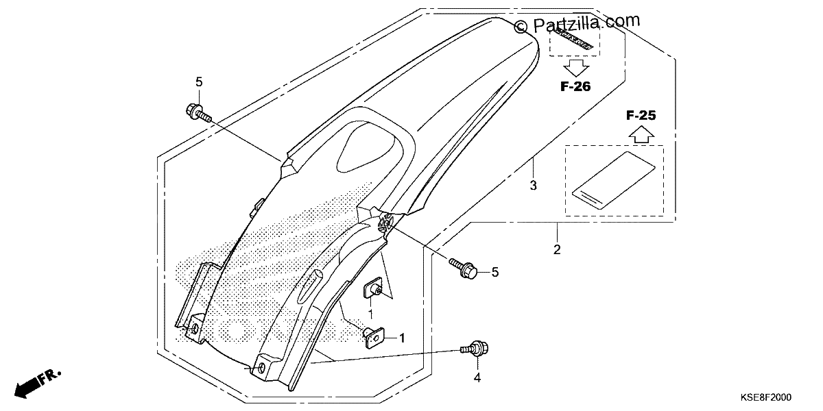 Diagrama de REAR FENDER