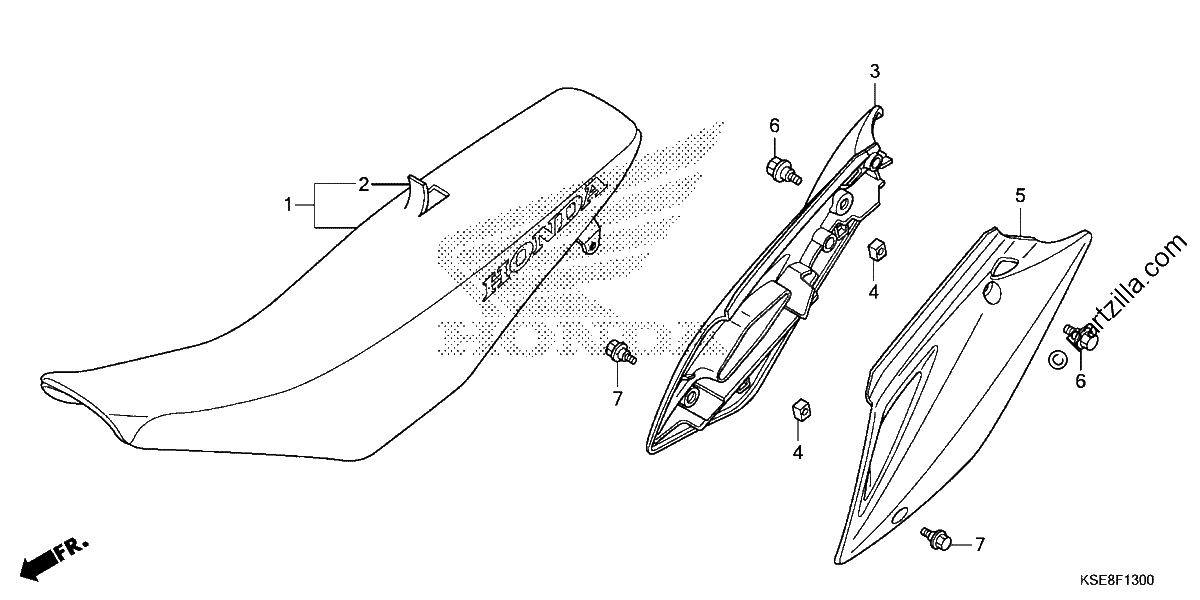 Diagrama de SEAT SIDE COVER