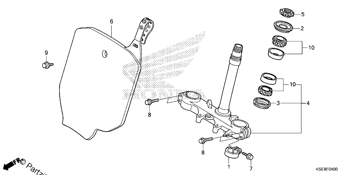 Diagrama de STEERING STEM