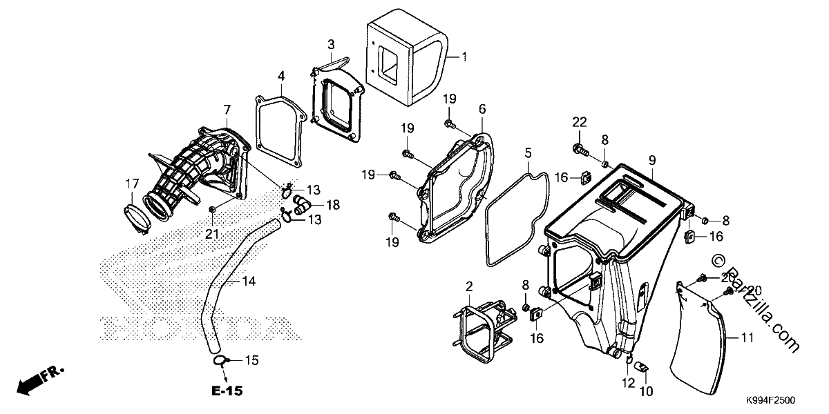 Diagrama de AIR CLEANER