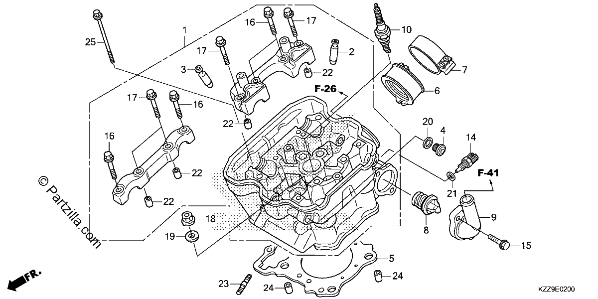 Diagrama de CYLINDER HEAD