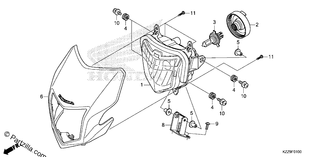 Diagrama de HEADLIGHT 1