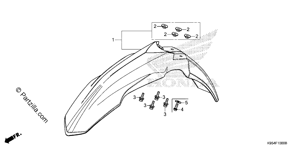 Diagrama de FRONT FENDER