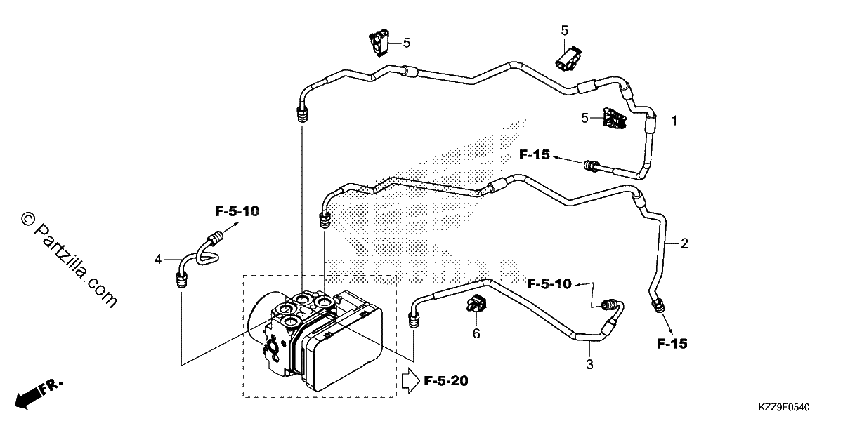 Diagrama de BRAKE PIPE