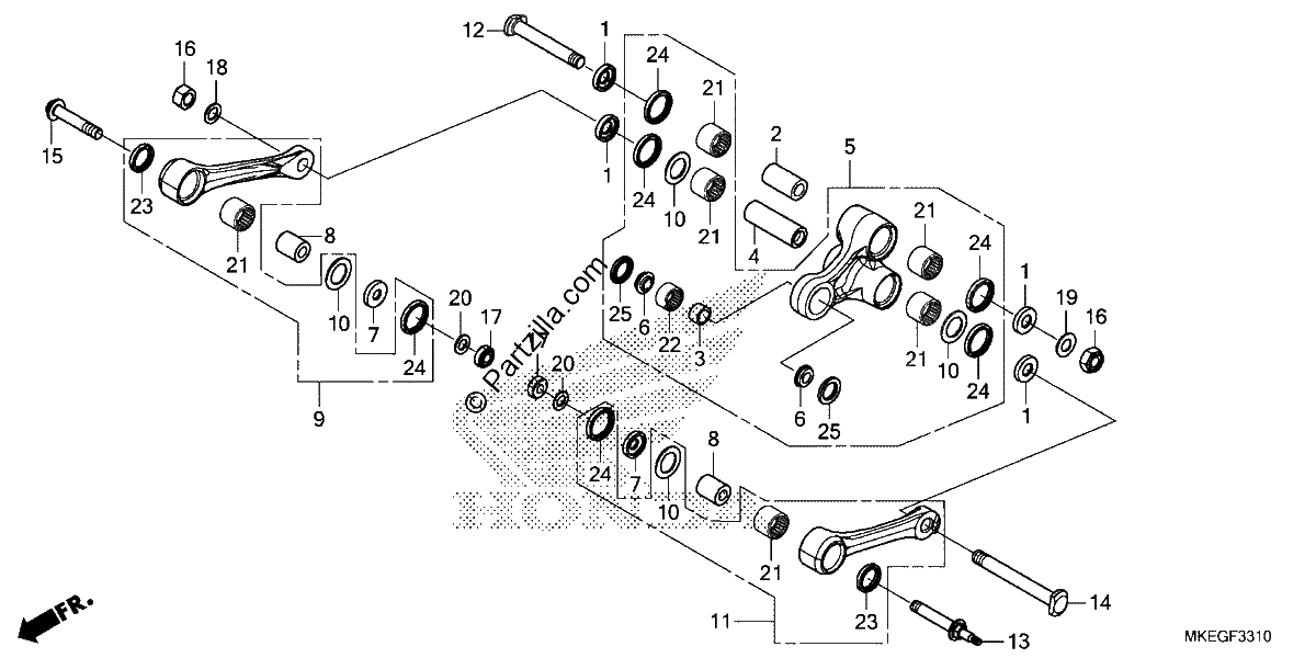 Diagrama de CUSHION ARM