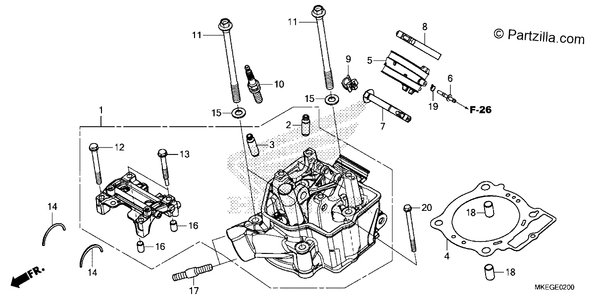 Diagrama de CYLINDER HEAD