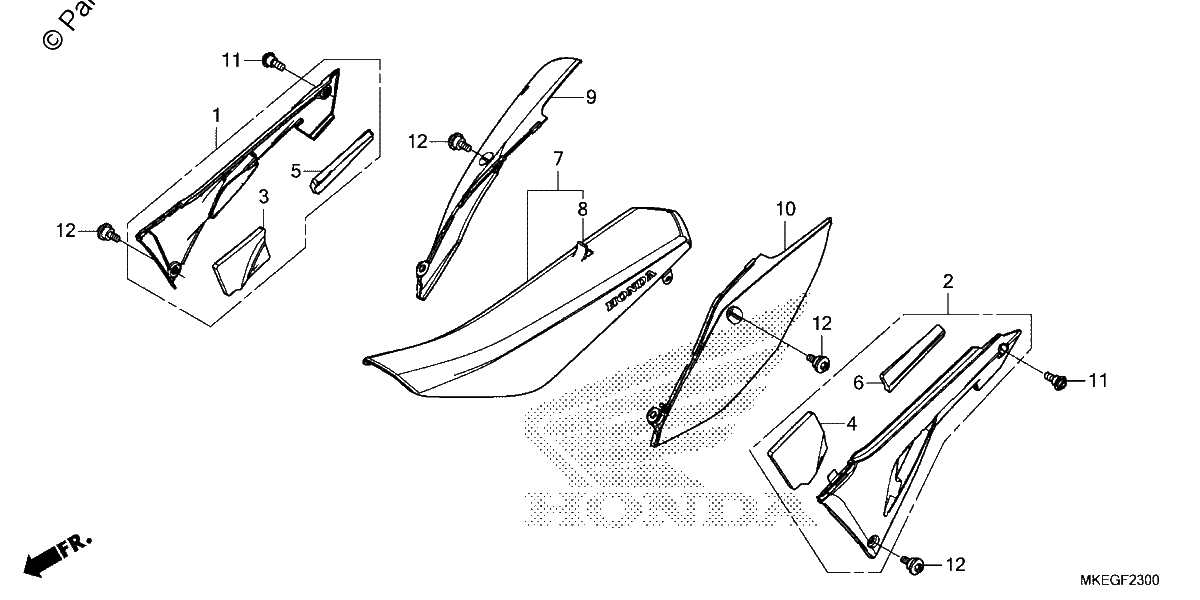 Diagrama de SEAT SIDE COVER