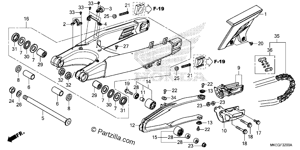 Diagrama de SWINGARM