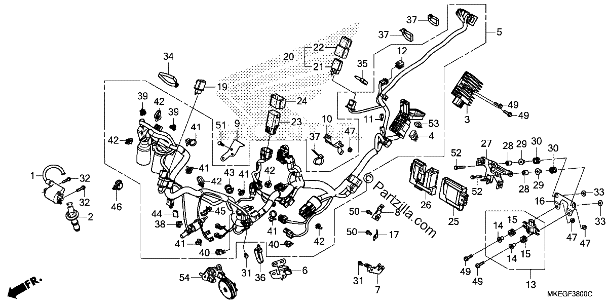 Diagrama de WIRE HARNESS