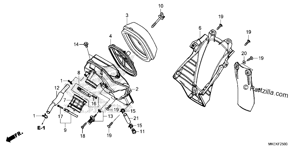 Diagrama de AIR CLEANER