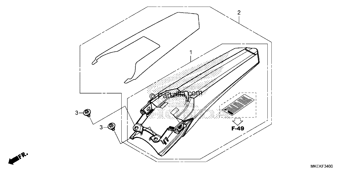 Diagrama de REAR FENDER