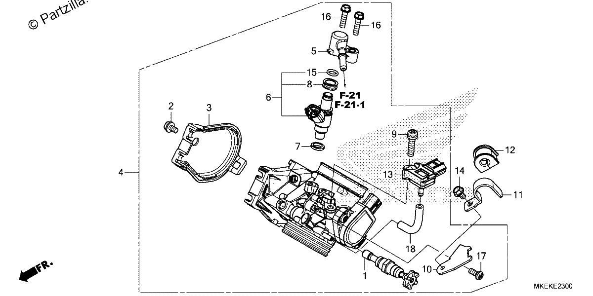 Diagrama de THROTTLE BODY
