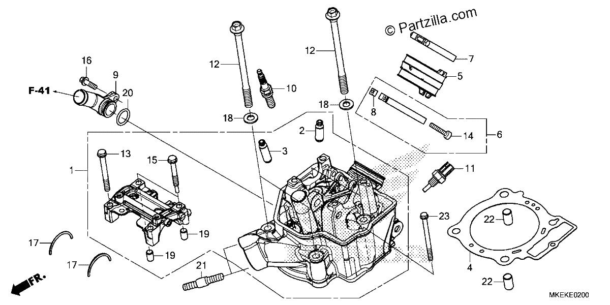 Diagrama de CYLINDER HEAD