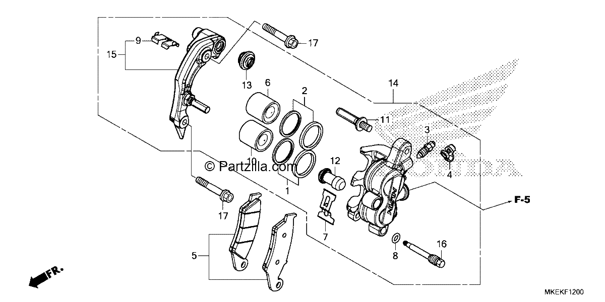 Diagrama de FRONT BRAKE CALIPER